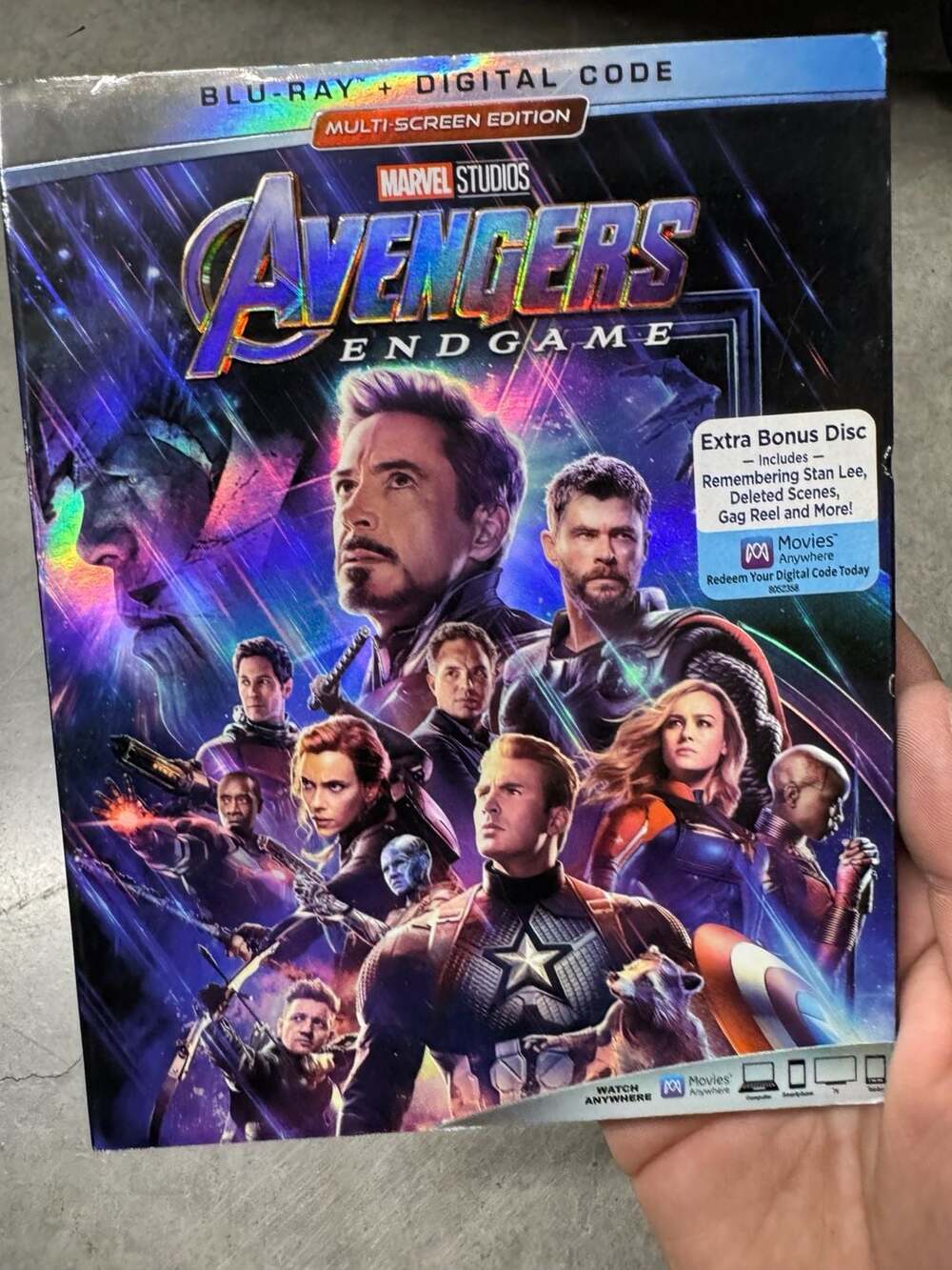 Avengers: Endgame Blu-ray + Digital Code Multi-Screen Edition with Slipcover